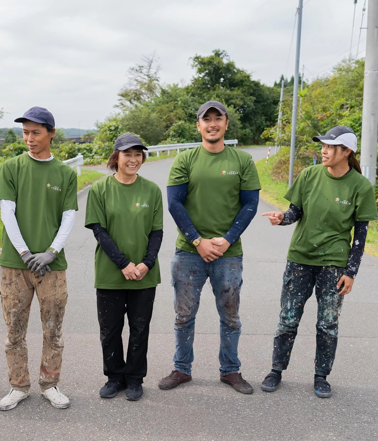 上村塗装工業で働く仲間たちです💁‍♂️